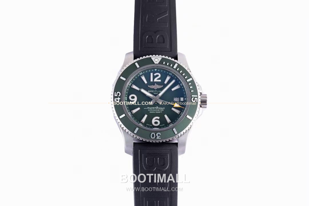 브라이틀링 슈퍼오션 스틸 블랙다이얼 다이버 오토매틱 Breitling Superocean Steel Black Dial Diver Automatic 42mm 1