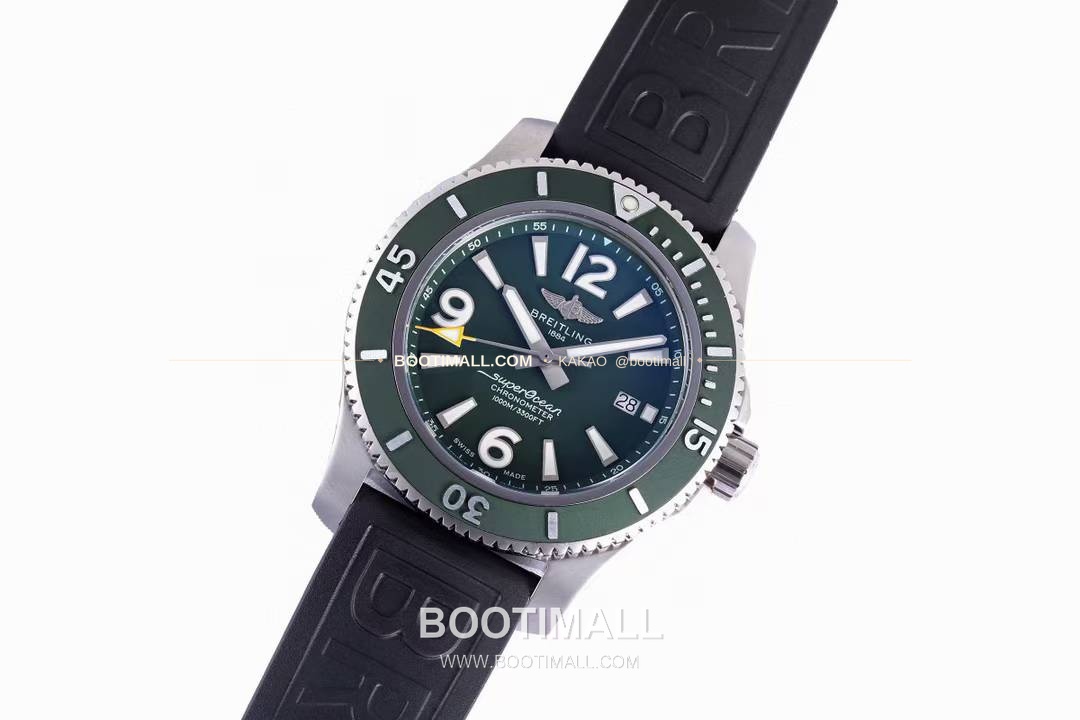브라이틀링 슈퍼오션 스틸 블랙다이얼 다이버 오토매틱 Breitling Superocean Steel Black Dial Diver Automatic 42mm 2