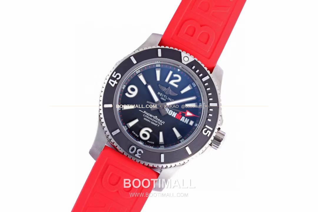 브라이틀링 슈퍼오션 스틸 블랙다이얼 다이버 오토매틱 Breitling Superocean Steel Black Dial Diver Automatic 42mm 2