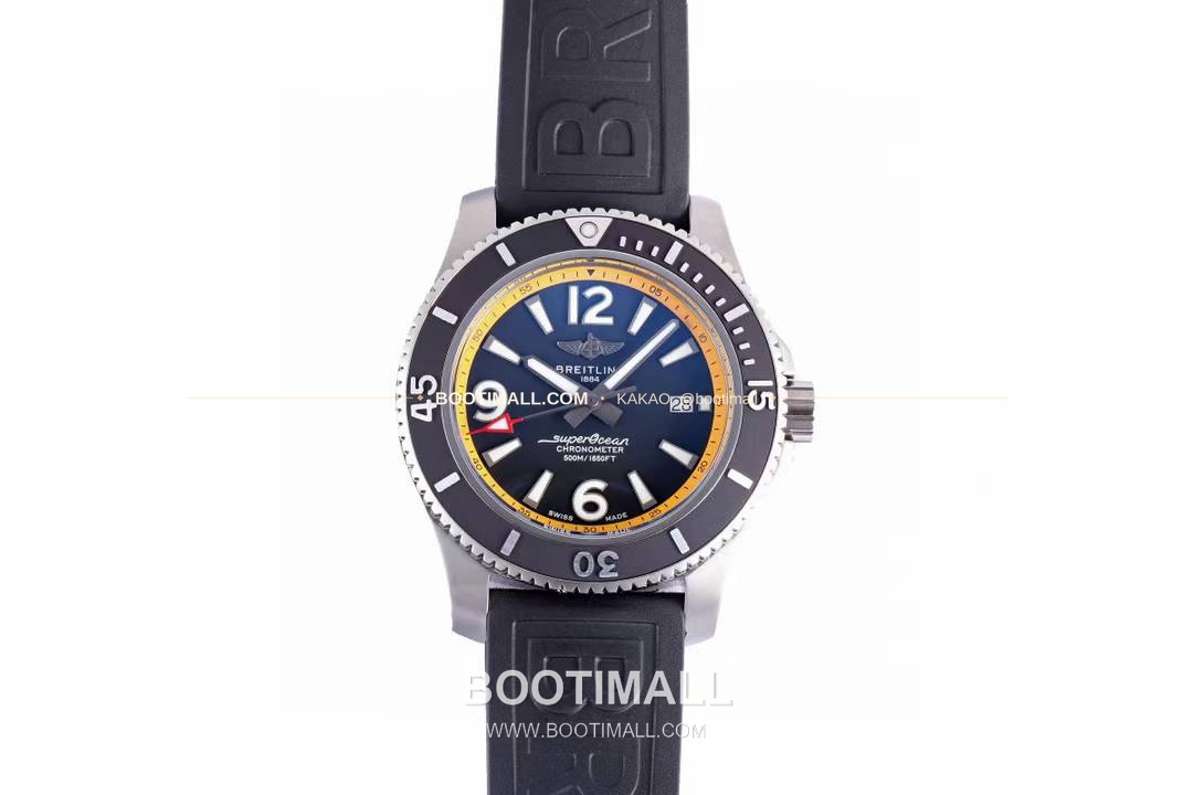 브라이틀링 슈퍼오션 스틸 블랙다이얼 다이버 오토매틱 Breitling Superocean Steel Black Dial Diver Automatic 42mm 1