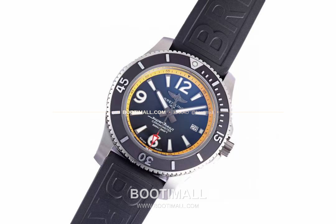 브라이틀링 슈퍼오션 스틸 블랙다이얼 다이버 오토매틱 Breitling Superocean Steel Black Dial Diver Automatic 42mm 2