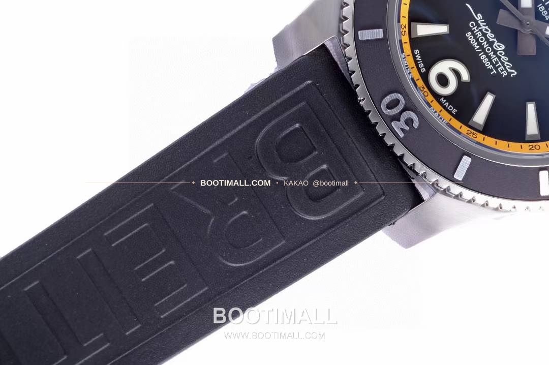 브라이틀링 슈퍼오션 스틸 블랙다이얼 다이버 오토매틱 Breitling Superocean Steel Black Dial Diver Automatic 42mm 5