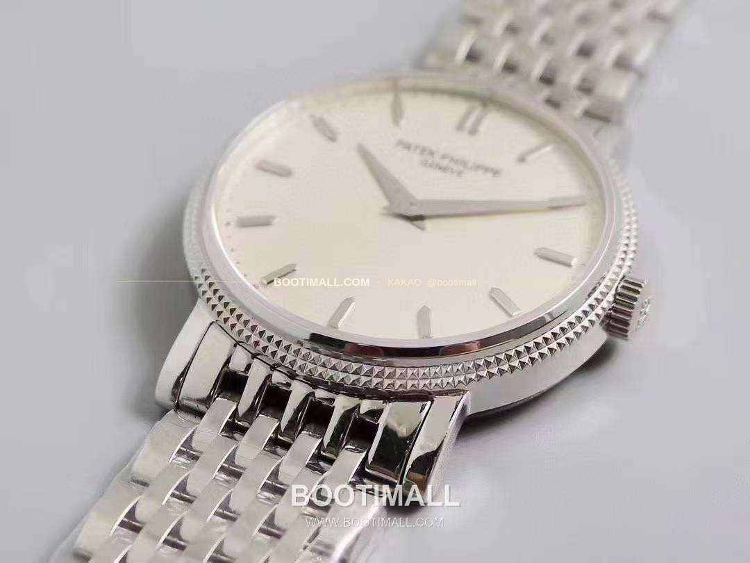 파텍필립 칼라트라바 화이트다이얼 로만인덱스 울트라씬 오토매틱 Patek Philippe Calatrava White Dial Roman Index Ultra Thin Automatic 5120G 38mm 4