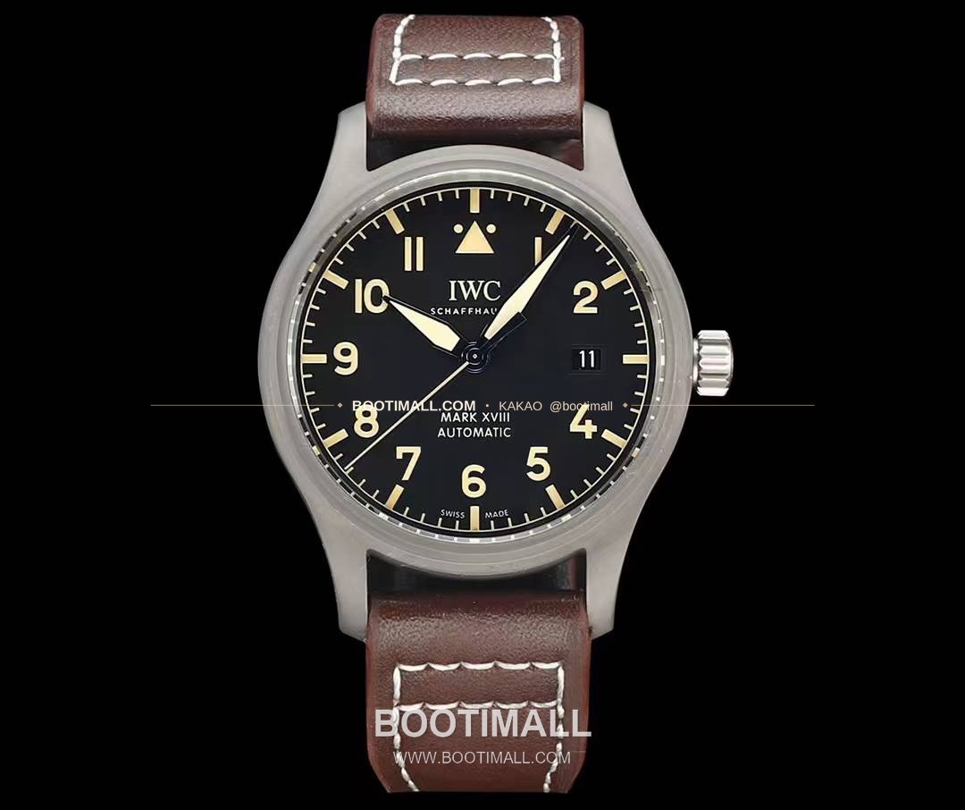IWC 파일럿 마크18 티타늄 블랙다이얼 오토매틱 IWC Pilot Mark XVIII Titanium Black Dial Automatic IW327006 40mm 1