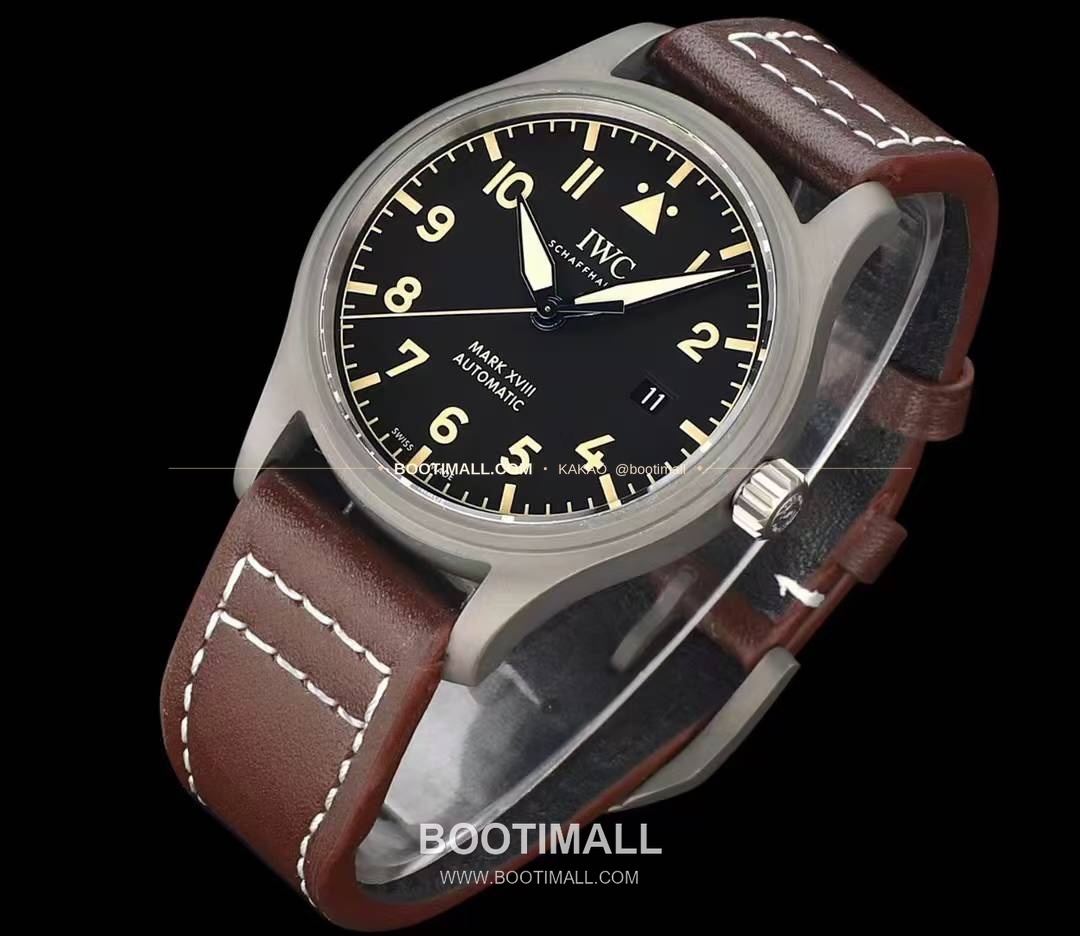 IWC 파일럿 마크18 티타늄 블랙다이얼 오토매틱 IWC Pilot Mark XVIII Titanium Black Dial Automatic IW327006 40mm 3
