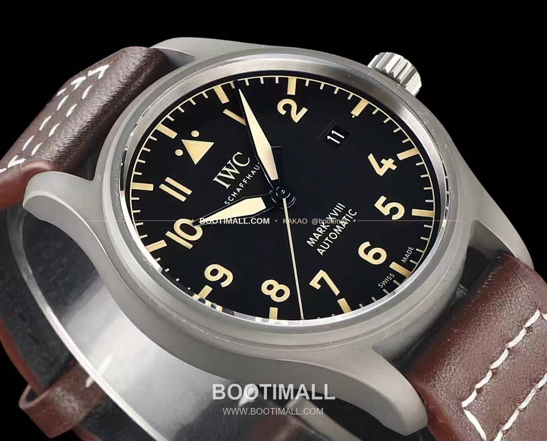 IWC 파일럿 마크18 티타늄 블랙다이얼 오토매틱 IWC Pilot Mark XVIII Titanium Black Dial Automatic IW327006 40mm 6