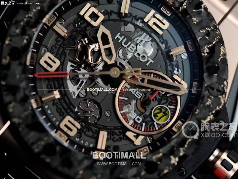 위블로 빅뱅 페라리 카본 티타늄 스켈레톤 크로노그래프 오토매틱 Hublot Big Bang Ferrari Carbon Titanium Skeleton Chronograph Automatic 401.OQ.0123.VR 45mm 2