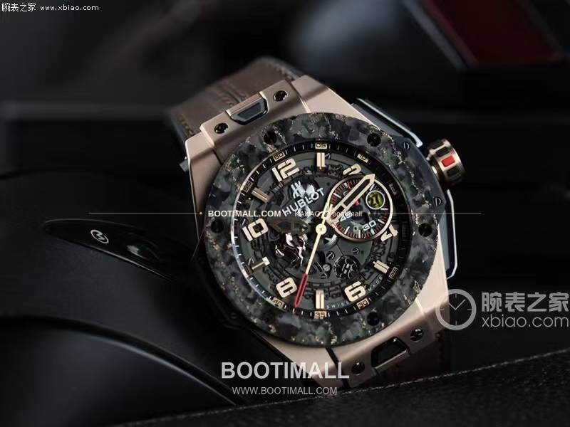 위블로 빅뱅 페라리 카본 티타늄 스켈레톤 크로노그래프 오토매틱 Hublot Big Bang Ferrari Carbon Titanium Skeleton Chronograph Automatic 401.OQ.0123.VR 45mm 2