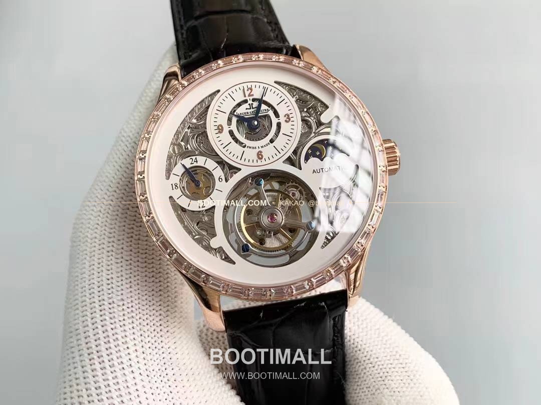 예거르쿨트르 마스터 스켈레톤 투르비옹 GMT 듀얼타임 수동 Jaeger LeCoultre Master Skeleton Tourbillon GMT Dual Time Manual 42mm 2