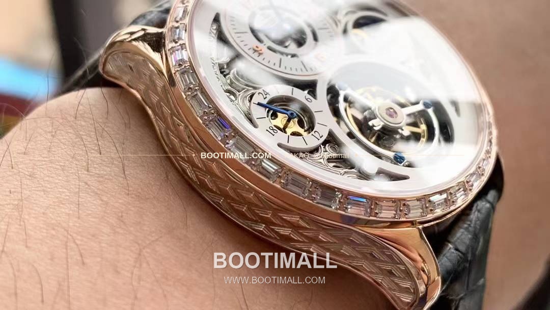 예거르쿨트르 마스터 스켈레톤 투르비옹 GMT 듀얼타임 수동 Jaeger LeCoultre Master Skeleton Tourbillon GMT Dual Time Manual 42mm 4