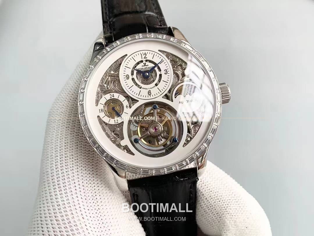 예거르쿨트르 마스터 스켈레톤 투르비옹 GMT 듀얼타임 수동 Jaeger LeCoultre Master Skeleton Tourbillon GMT Dual Time Manual 42mm 2