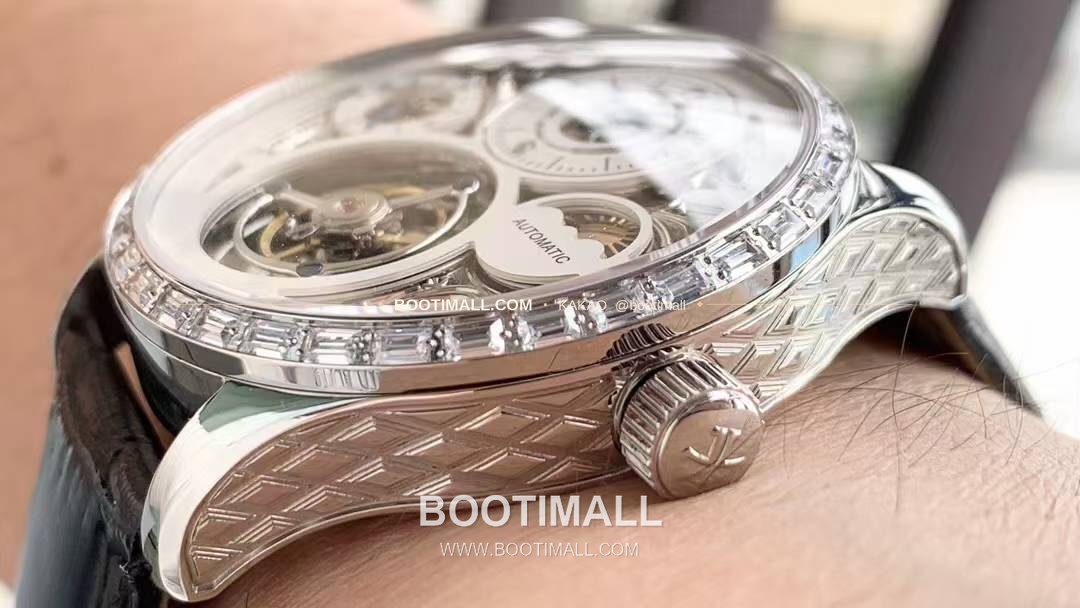 예거르쿨트르 마스터 스켈레톤 투르비옹 GMT 듀얼타임 수동 Jaeger LeCoultre Master Skeleton Tourbillon GMT Dual Time Manual 42mm 5