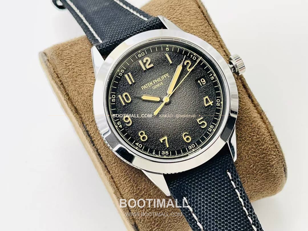 파텍필립 칼라트라바 클루 드 파리 카본그레이 다이얼 오토매틱 Patek Philippe Calatrava Clous de Paris Charcoal Grey Dial Automatic Ref.5226G-001 40mm 2