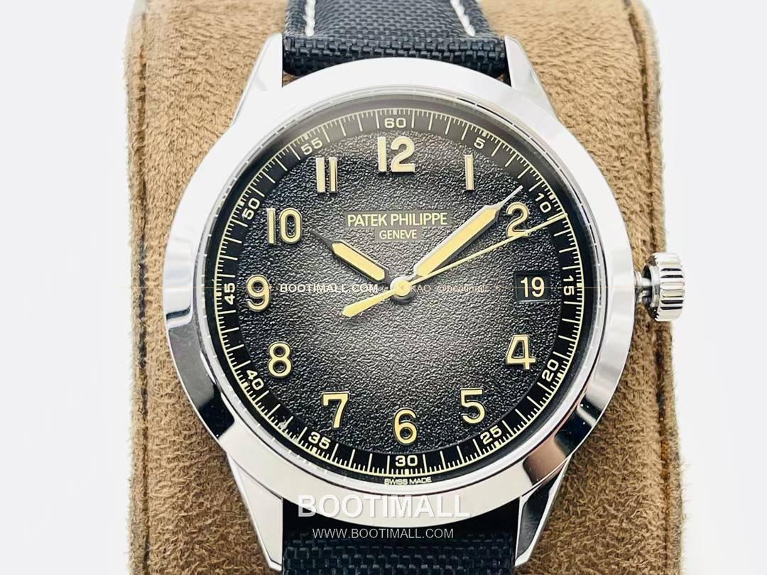 파텍필립 칼라트라바 클루 드 파리 카본그레이 다이얼 오토매틱 Patek Philippe Calatrava Clous de Paris Charcoal Grey Dial Automatic Ref.5226G-001 40mm 4