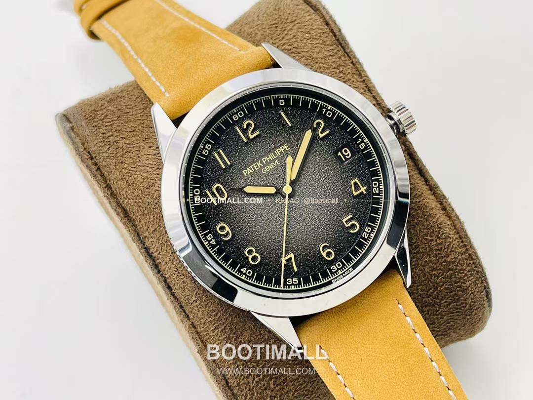 파텍필립 칼라트라바 클루 드 파리 카본그레이 다이얼 오토매틱 Patek Philippe Calatrava Clous de Paris Charcoal Grey Dial Automatic Ref.5226G-001 40mm 2