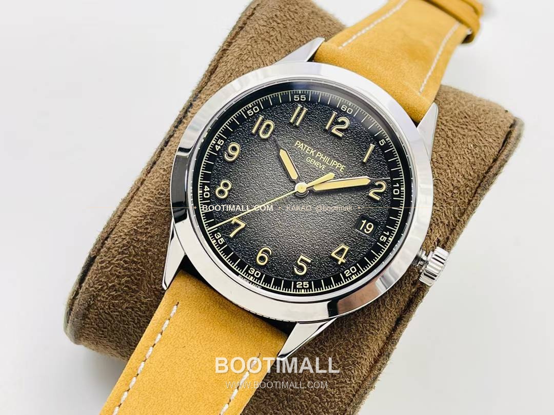 파텍필립 칼라트라바 클루 드 파리 카본그레이 다이얼 오토매틱 Patek Philippe Calatrava Clous de Paris Charcoal Grey Dial Automatic Ref.5226G-001 40mm 3