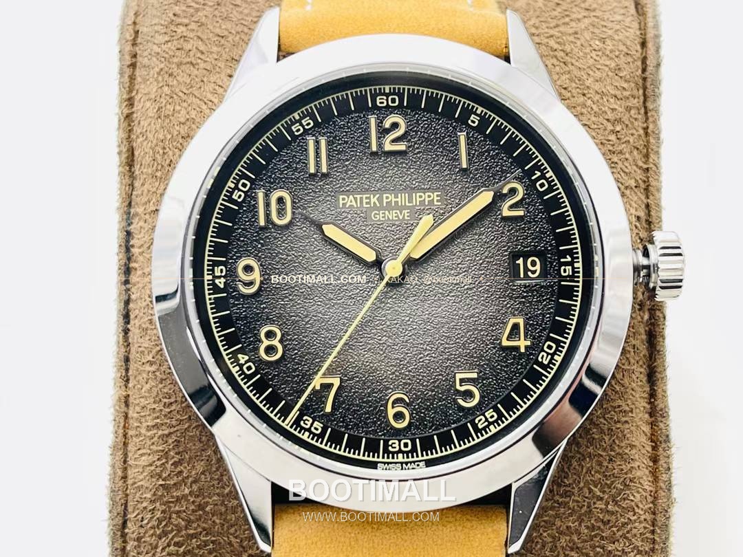 파텍필립 칼라트라바 클루 드 파리 카본그레이 다이얼 오토매틱 Patek Philippe Calatrava Clous de Paris Charcoal Grey Dial Automatic Ref.5226G-001 40mm 4