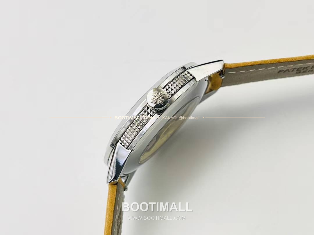 파텍필립 칼라트라바 클루 드 파리 카본그레이 다이얼 오토매틱 Patek Philippe Calatrava Clous de Paris Charcoal Grey Dial Automatic Ref.5226G-001 40mm 5