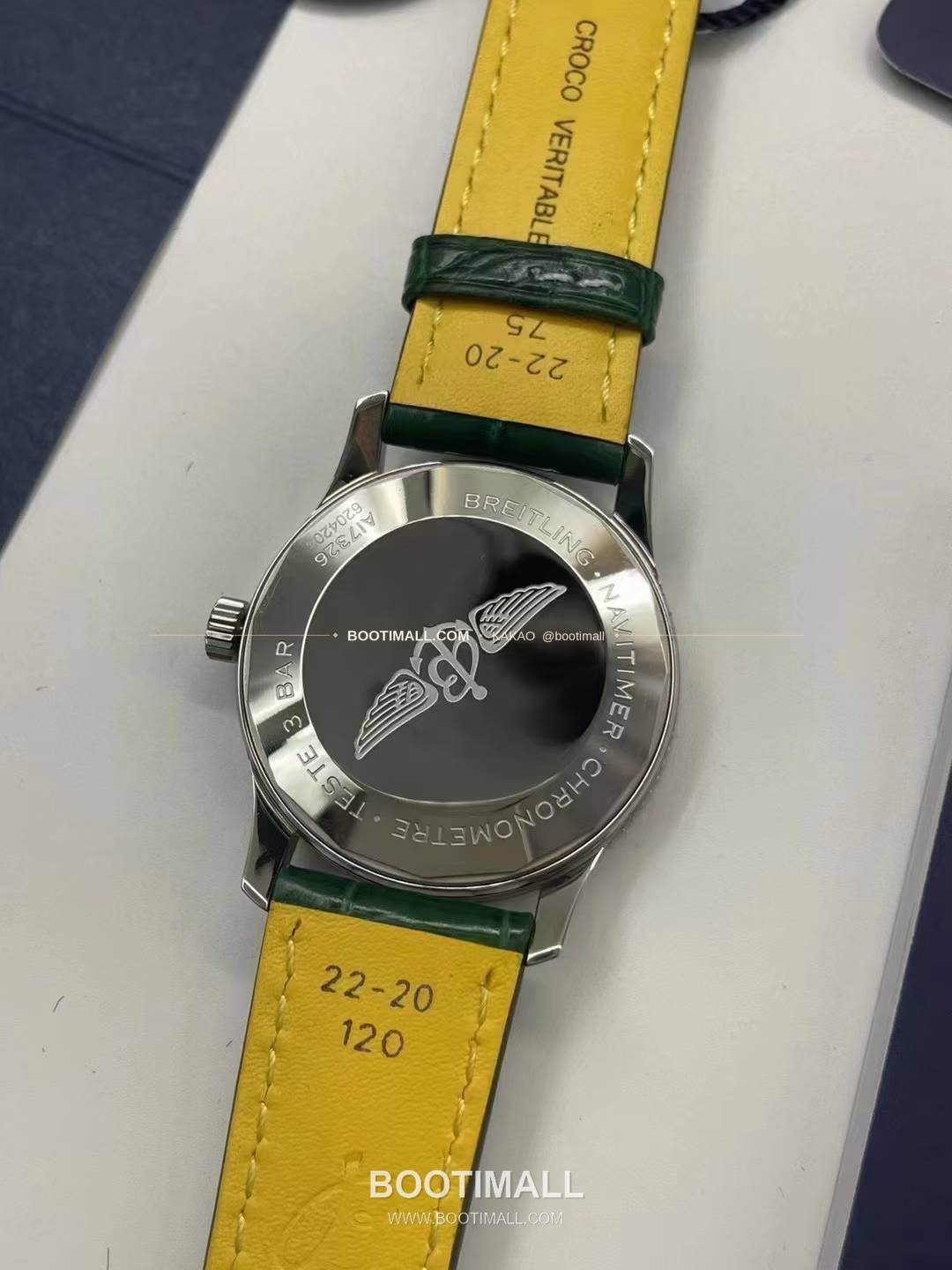 브라이틀링 내비타이머 41 그린다이얼 크로노그래프 오토매틱 Breitling Navitimer 41 Green Dial Chronograph Automatic 41mm 8