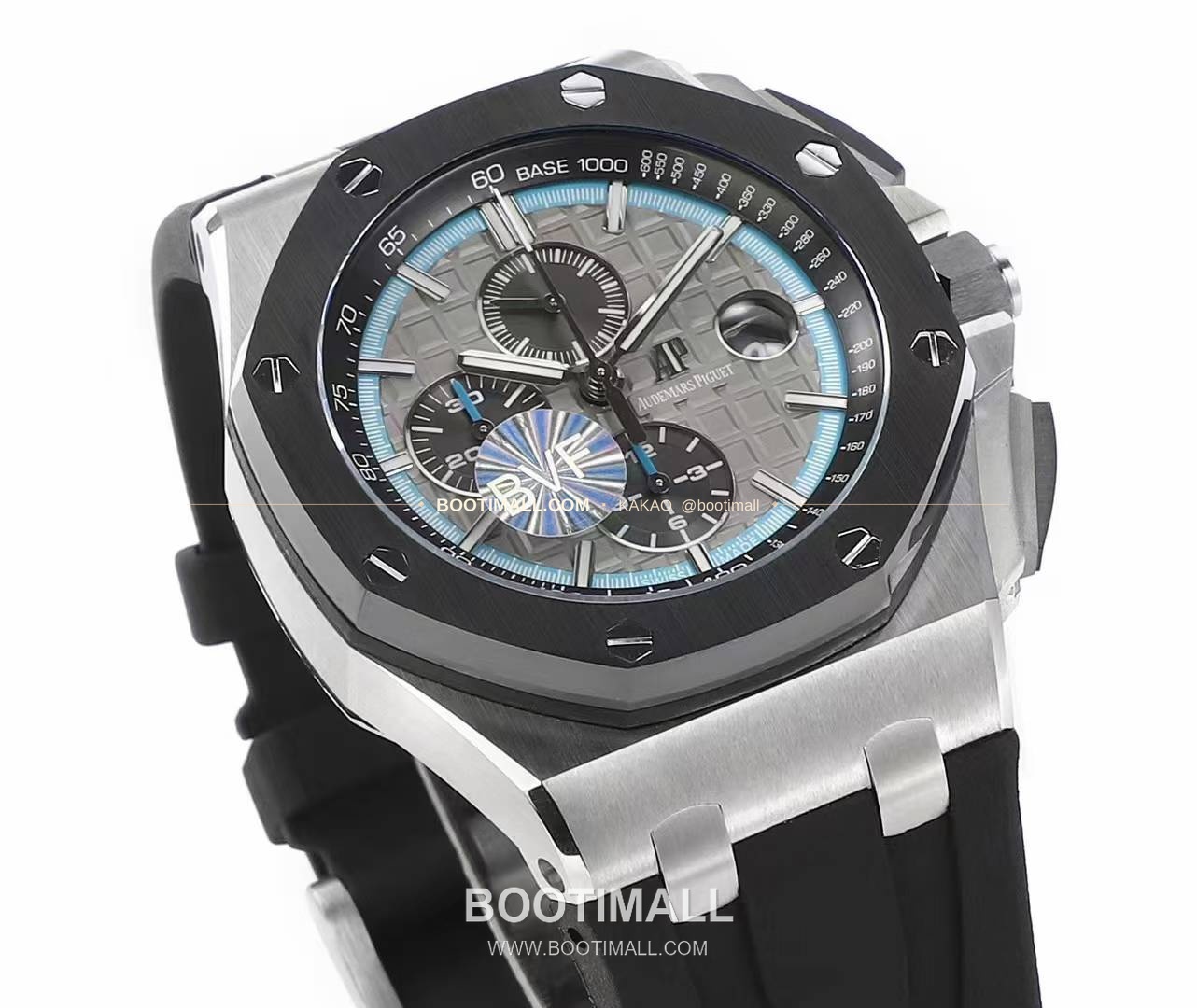 오데마피게 로열오크 오프쇼어 크로노그래프 플래티넘 톤 세라믹 베젤 오토매틱 Audemars Piguet Royal Oak Offshore Chronograph Platinum Tone Ceramic Bezel Automatic 26400 44mm 5