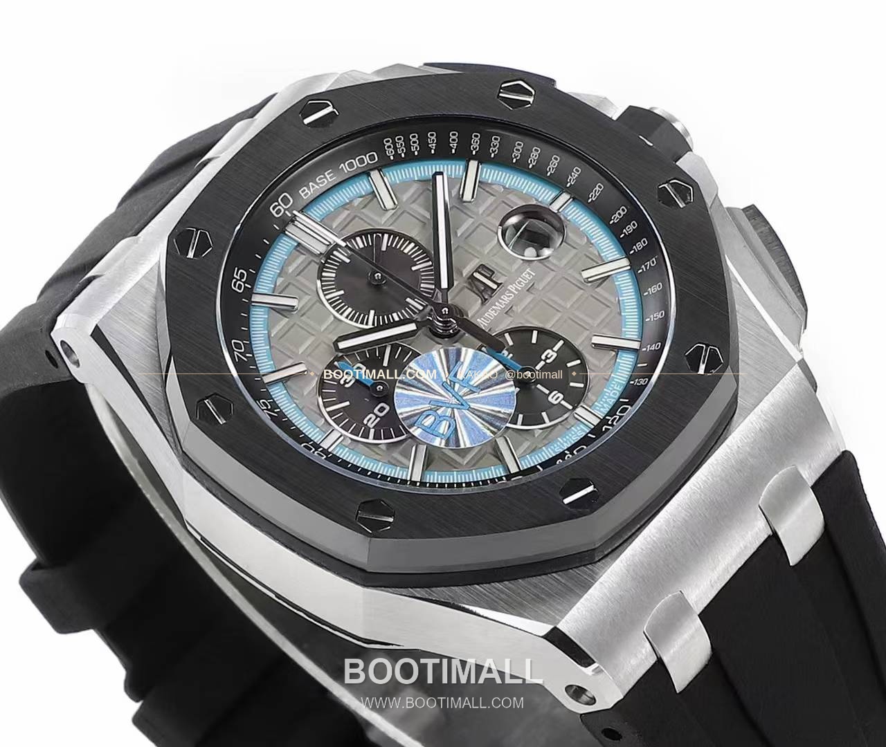 오데마피게 로열오크 오프쇼어 크로노그래프 플래티넘 톤 세라믹 베젤 오토매틱 Audemars Piguet Royal Oak Offshore Chronograph Platinum Tone Ceramic Bezel Automatic 26400 44mm 6