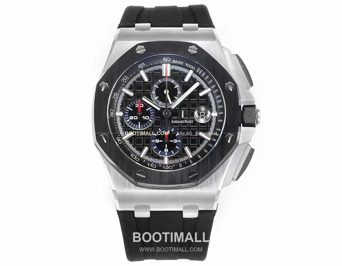 오데마피게 로열오크 오프쇼어 크로노그래프 플래티넘 톤 세라믹 베젤 오토매틱 Audemars Piguet Royal Oak Offshore Chronograph Platinum Tone Ceramic Bezel Automatic 26400 44mm 1