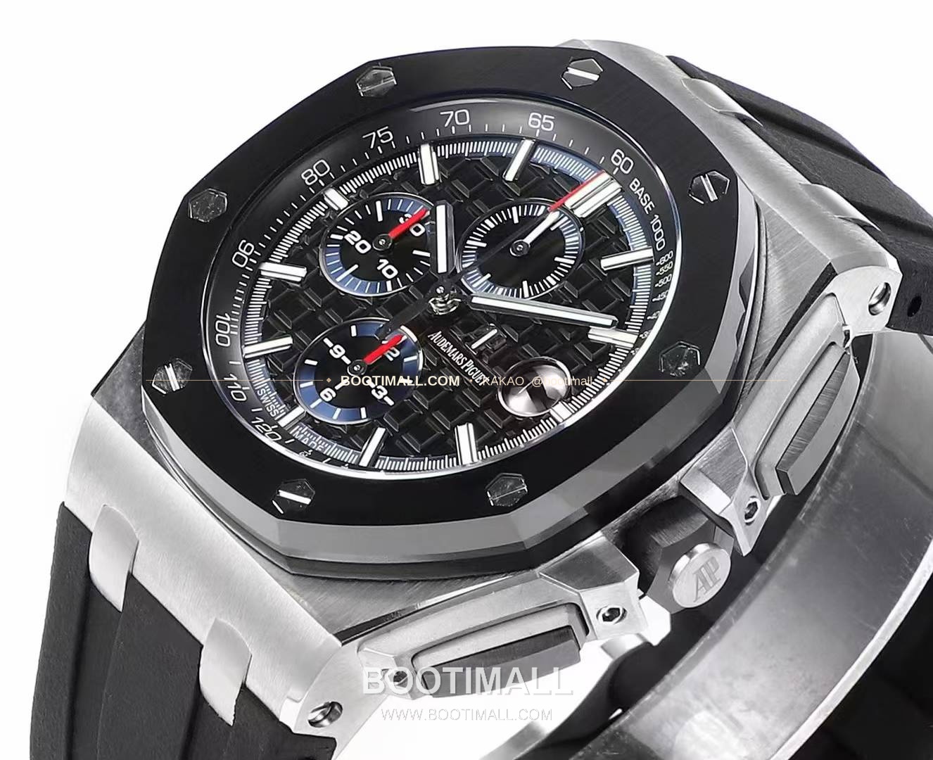 오데마피게 로열오크 오프쇼어 크로노그래프 플래티넘 톤 세라믹 베젤 오토매틱 Audemars Piguet Royal Oak Offshore Chronograph Platinum Tone Ceramic Bezel Automatic 26400 44mm 3