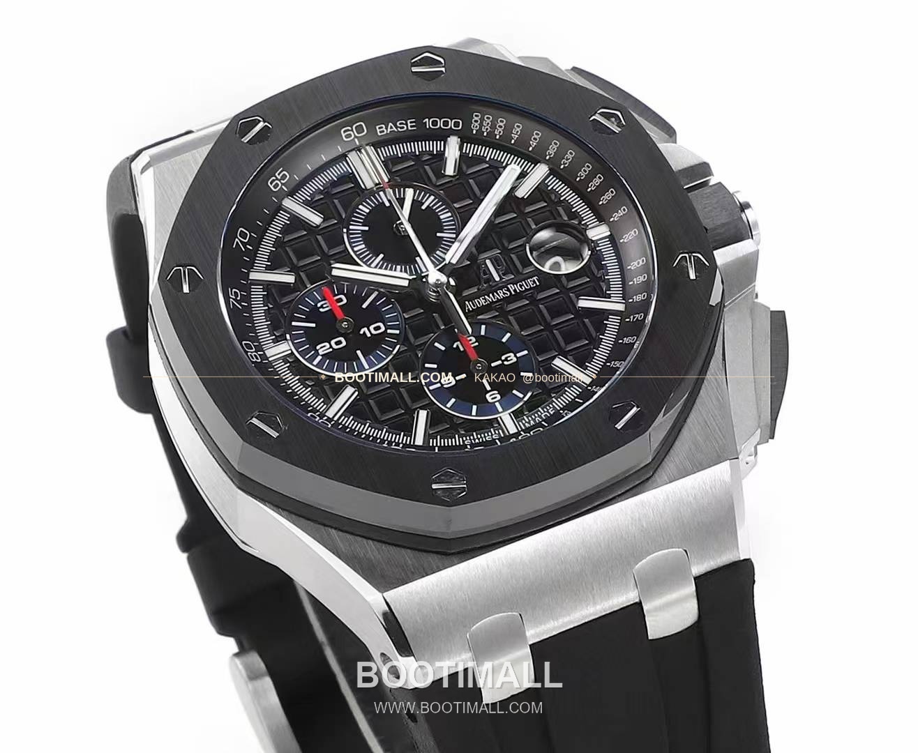 오데마피게 로열오크 오프쇼어 크로노그래프 플래티넘 톤 세라믹 베젤 오토매틱 Audemars Piguet Royal Oak Offshore Chronograph Platinum Tone Ceramic Bezel Automatic 26400 44mm 4