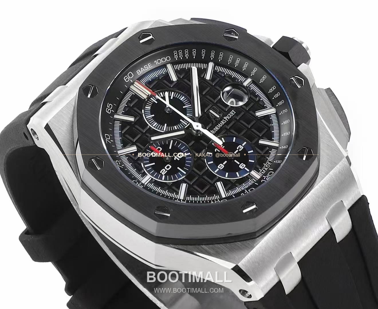 오데마피게 로열오크 오프쇼어 크로노그래프 플래티넘 톤 세라믹 베젤 오토매틱 Audemars Piguet Royal Oak Offshore Chronograph Platinum Tone Ceramic Bezel Automatic 26400 44mm 5