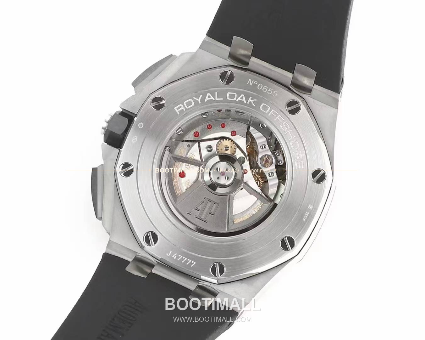 오데마피게 로열오크 오프쇼어 크로노그래프 플래티넘 톤 세라믹 베젤 오토매틱 Audemars Piguet Royal Oak Offshore Chronograph Platinum Tone Ceramic Bezel Automatic 26400 44mm 6