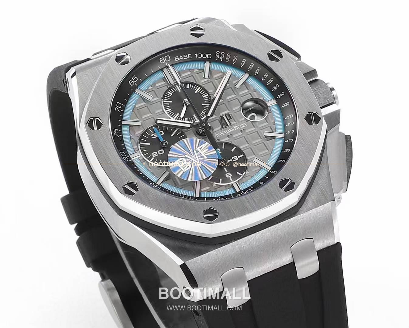 오데마피게 로열오크 오프쇼어 크로노그래프 플래티넘 톤 세라믹 베젤 오토매틱 Audemars Piguet Royal Oak Offshore Chronograph Platinum Tone Ceramic Bezel Automatic 26400 44mm 2