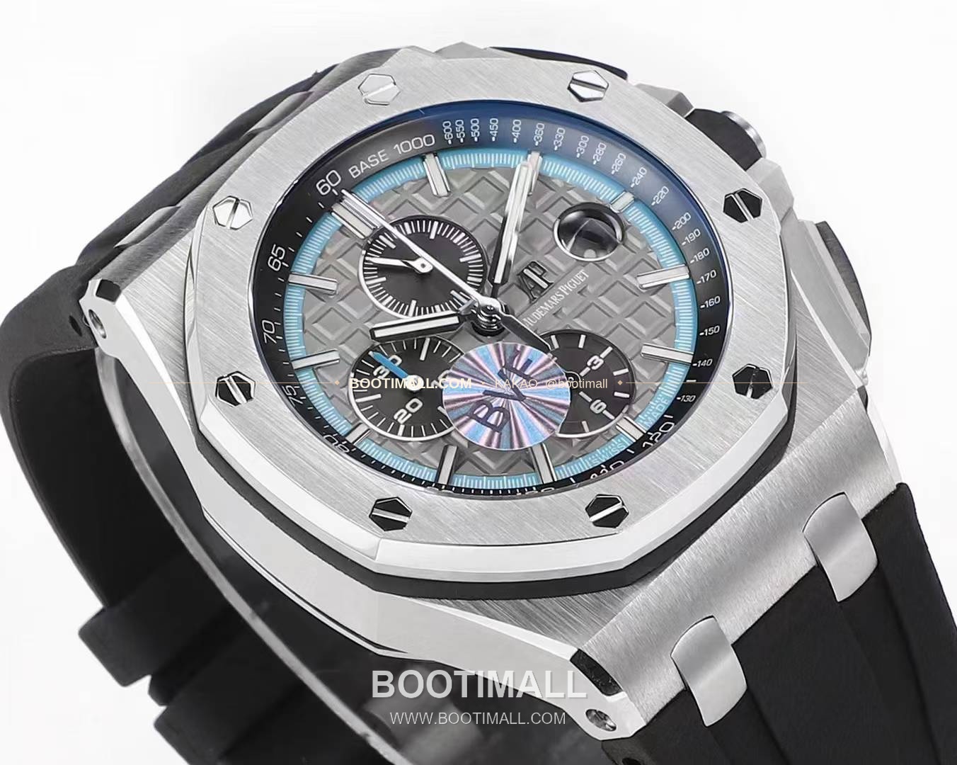 오데마피게 로열오크 오프쇼어 크로노그래프 플래티넘 톤 세라믹 베젤 오토매틱 Audemars Piguet Royal Oak Offshore Chronograph Platinum Tone Ceramic Bezel Automatic 26400 44mm 3