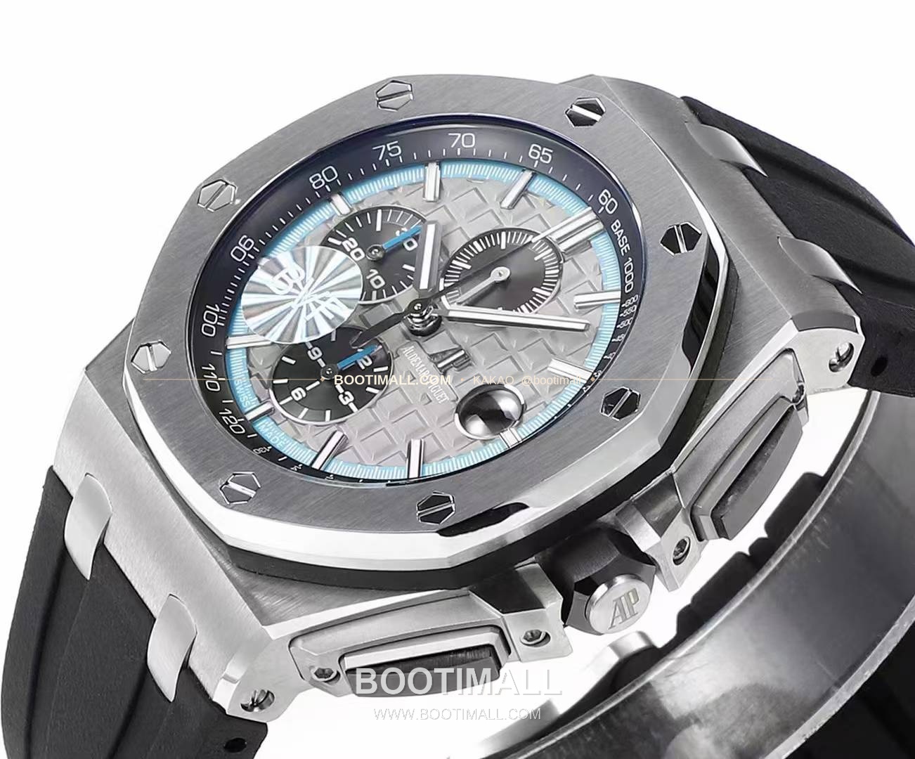 오데마피게 로열오크 오프쇼어 크로노그래프 플래티넘 톤 세라믹 베젤 오토매틱 Audemars Piguet Royal Oak Offshore Chronograph Platinum Tone Ceramic Bezel Automatic 26400 44mm 5