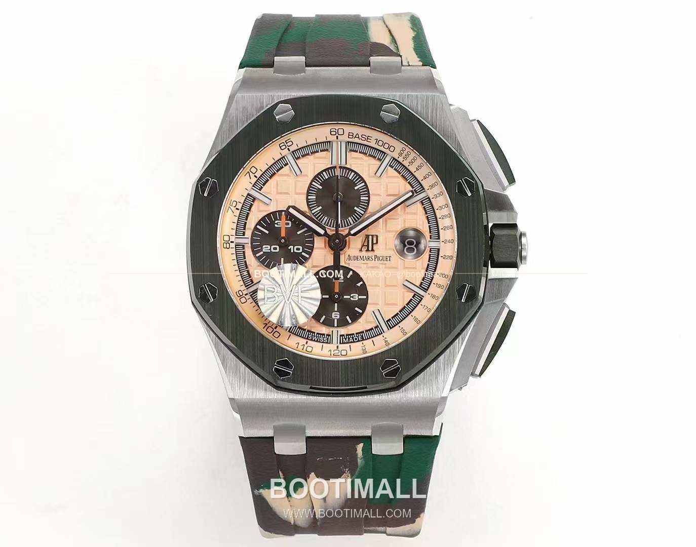 오데마피게 로열오크 오프쇼어 크로노그래프 플래티넘 톤 세라믹 베젤 오토매틱 Audemars Piguet Royal Oak Offshore Chronograph Platinum Tone Ceramic Bezel Automatic 26400 44mm 1