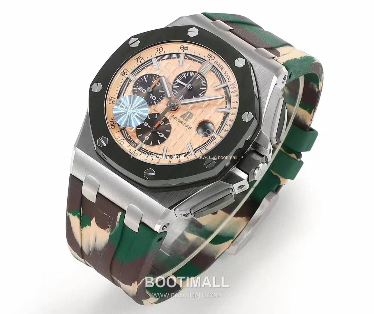 오데마피게 로열오크 오프쇼어 크로노그래프 플래티넘 톤 세라믹 베젤 오토매틱 Audemars Piguet Royal Oak Offshore Chronograph Platinum Tone Ceramic Bezel Automatic 26400 44mm 2