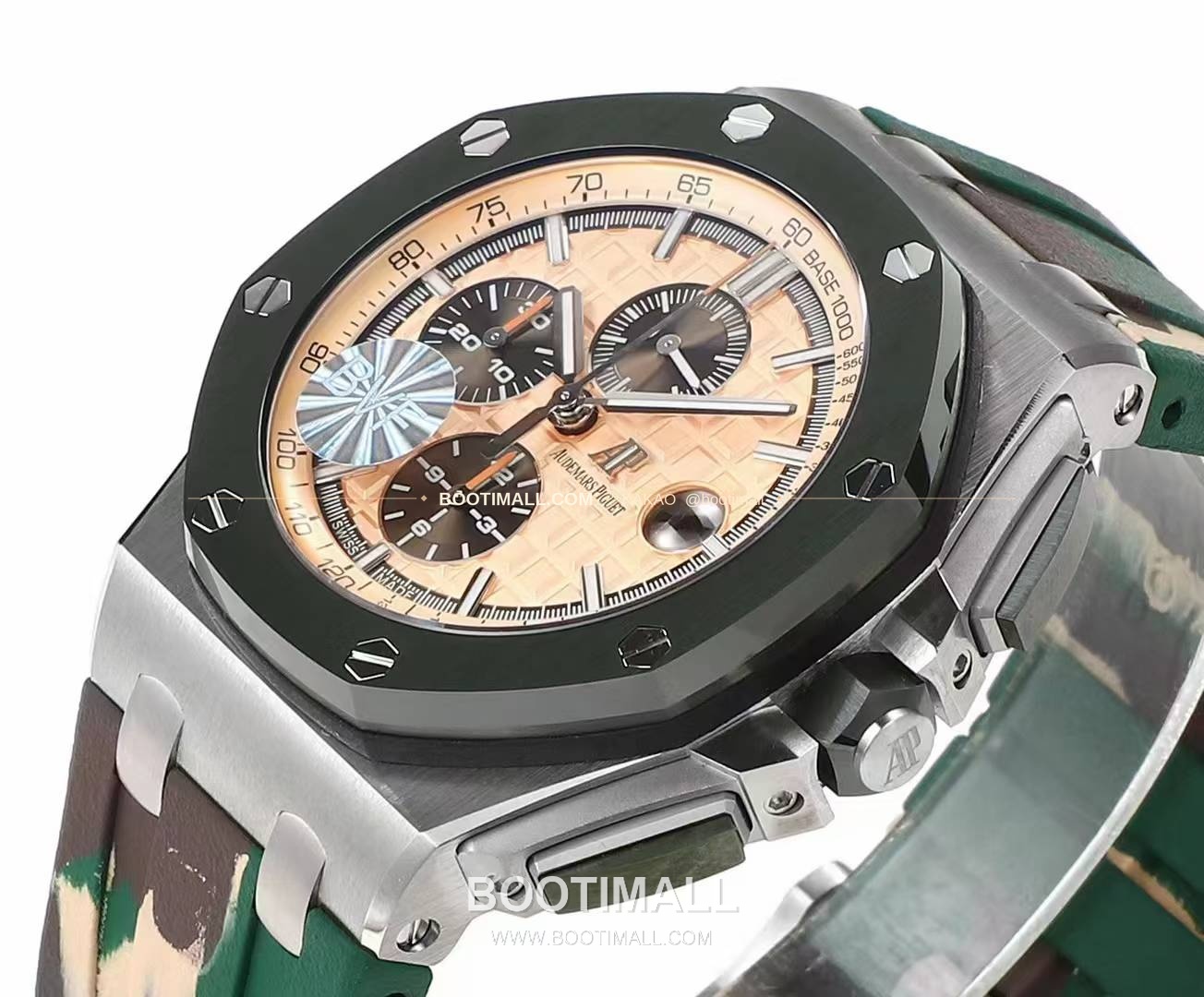 오데마피게 로열오크 오프쇼어 크로노그래프 플래티넘 톤 세라믹 베젤 오토매틱 Audemars Piguet Royal Oak Offshore Chronograph Platinum Tone Ceramic Bezel Automatic 26400 44mm 3