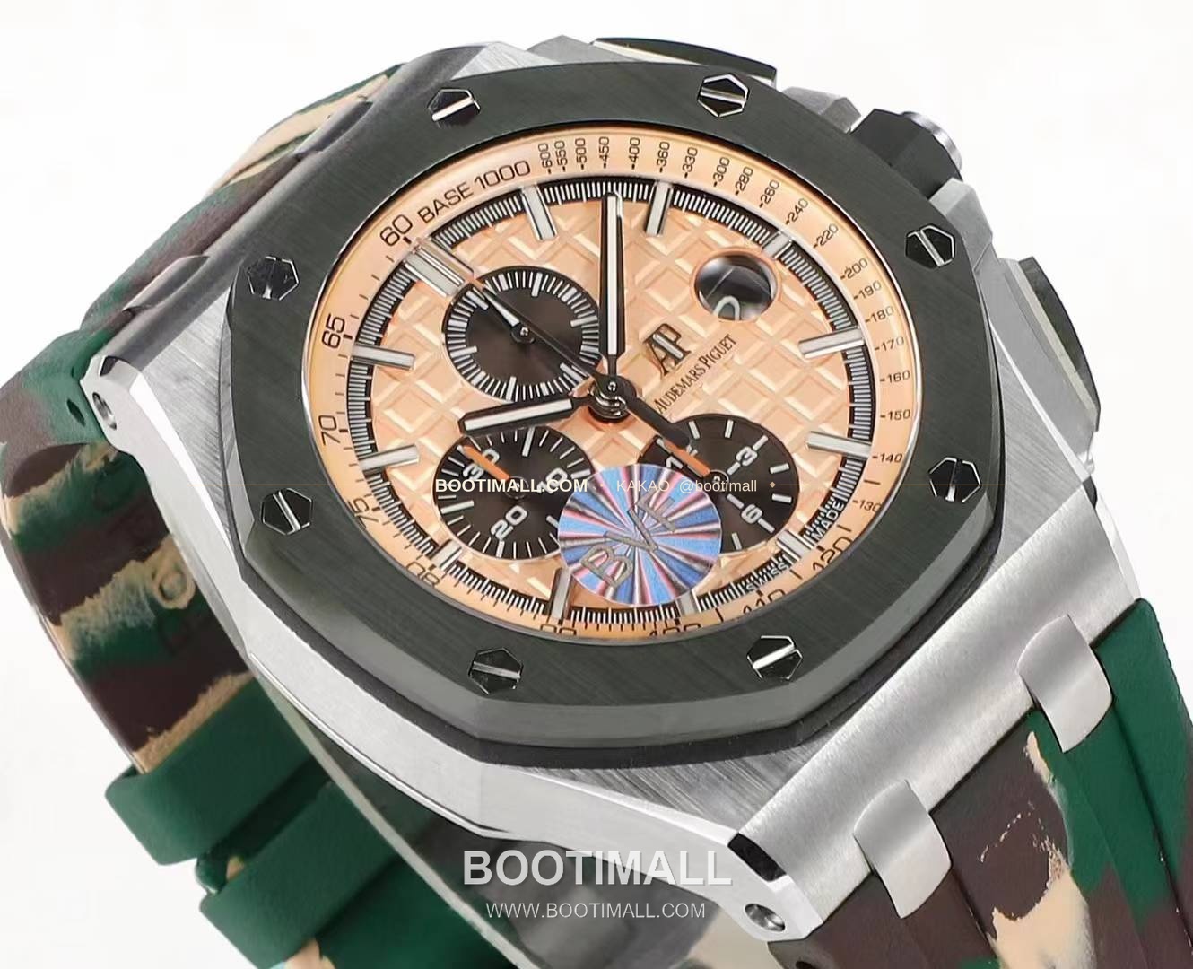 오데마피게 로열오크 오프쇼어 크로노그래프 플래티넘 톤 세라믹 베젤 오토매틱 Audemars Piguet Royal Oak Offshore Chronograph Platinum Tone Ceramic Bezel Automatic 26400 44mm 4