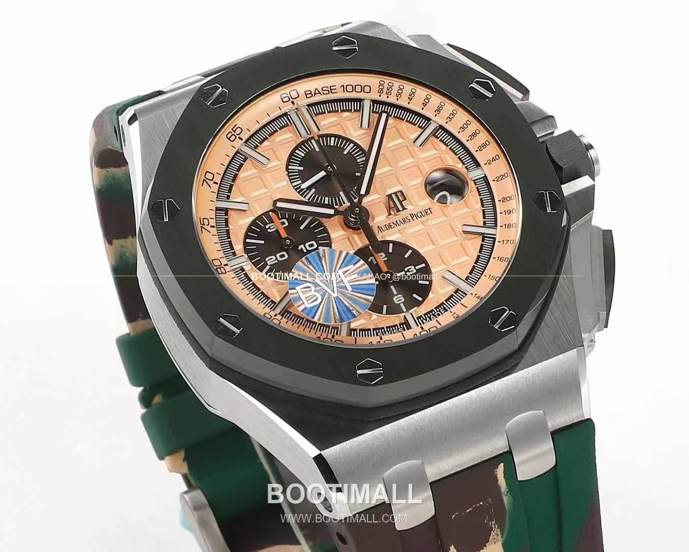 오데마피게 로열오크 오프쇼어 크로노그래프 플래티넘 톤 세라믹 베젤 오토매틱 Audemars Piguet Royal Oak Offshore Chronograph Platinum Tone Ceramic Bezel Automatic 26400 44mm 5