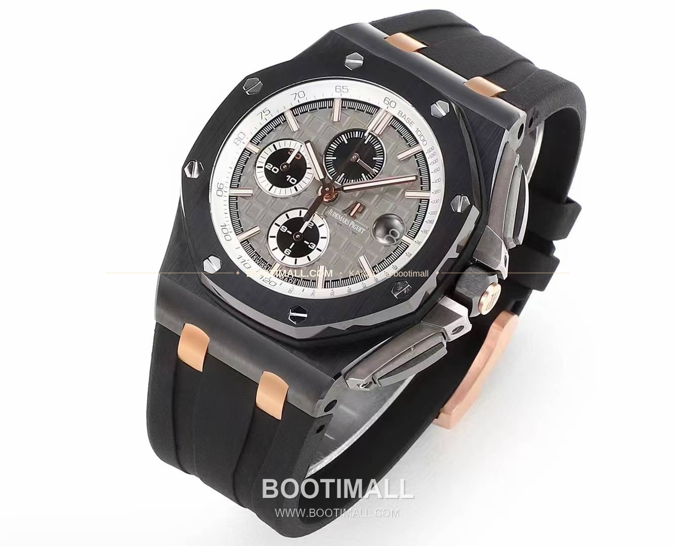 오데마피게 로열오크 오프쇼어 크로노그래프 플래티넘 톤 세라믹 베젤 오토매틱 Audemars Piguet Royal Oak Offshore Chronograph Platinum Tone Ceramic Bezel Automatic 26400 44mm 3