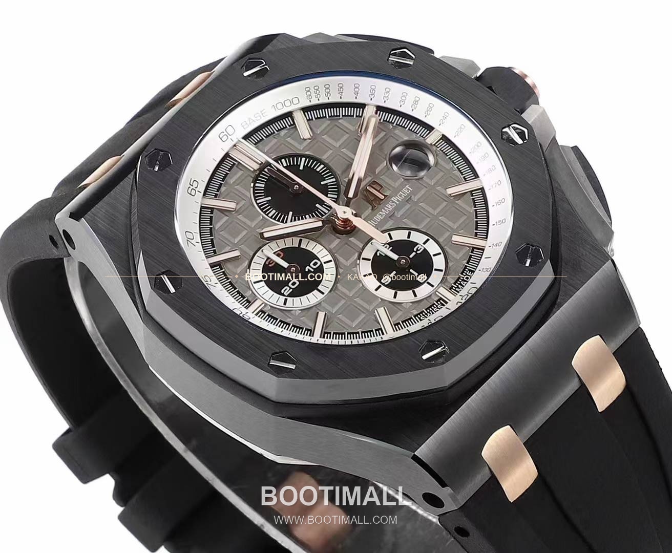 오데마피게 로열오크 오프쇼어 크로노그래프 플래티넘 톤 세라믹 베젤 오토매틱 Audemars Piguet Royal Oak Offshore Chronograph Platinum Tone Ceramic Bezel Automatic 26400 44mm 5