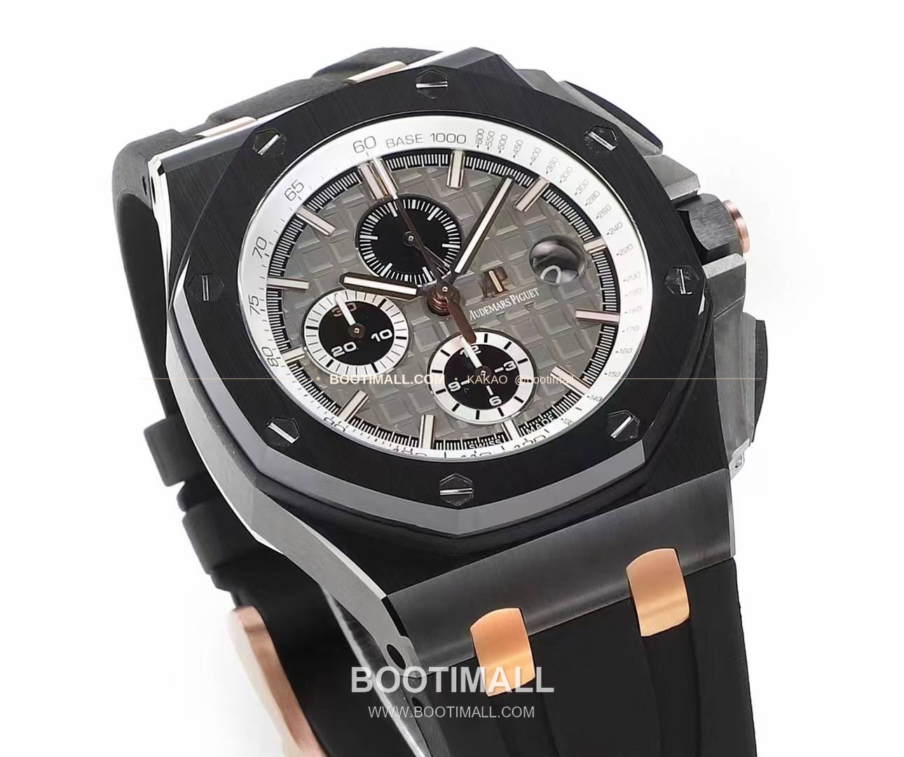 오데마피게 로열오크 오프쇼어 크로노그래프 플래티넘 톤 세라믹 베젤 오토매틱 Audemars Piguet Royal Oak Offshore Chronograph Platinum Tone Ceramic Bezel Automatic 26400 44mm 6