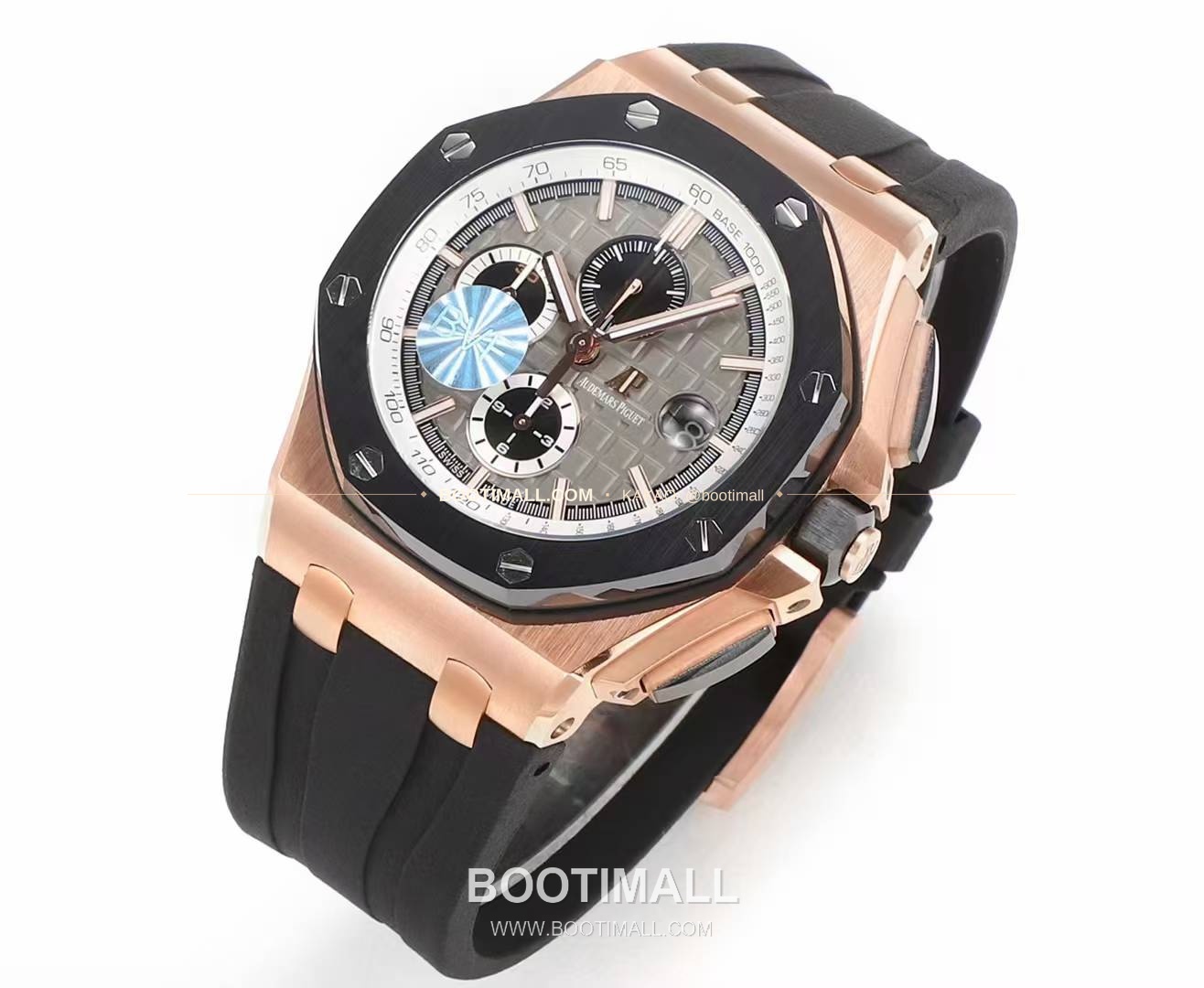 오데마피게 로열오크 오프쇼어 크로노그래프 플래티넘 톤 세라믹 베젤 오토매틱 Audemars Piguet Royal Oak Offshore Chronograph Platinum Tone Ceramic Bezel Automatic 26400 44mm 2