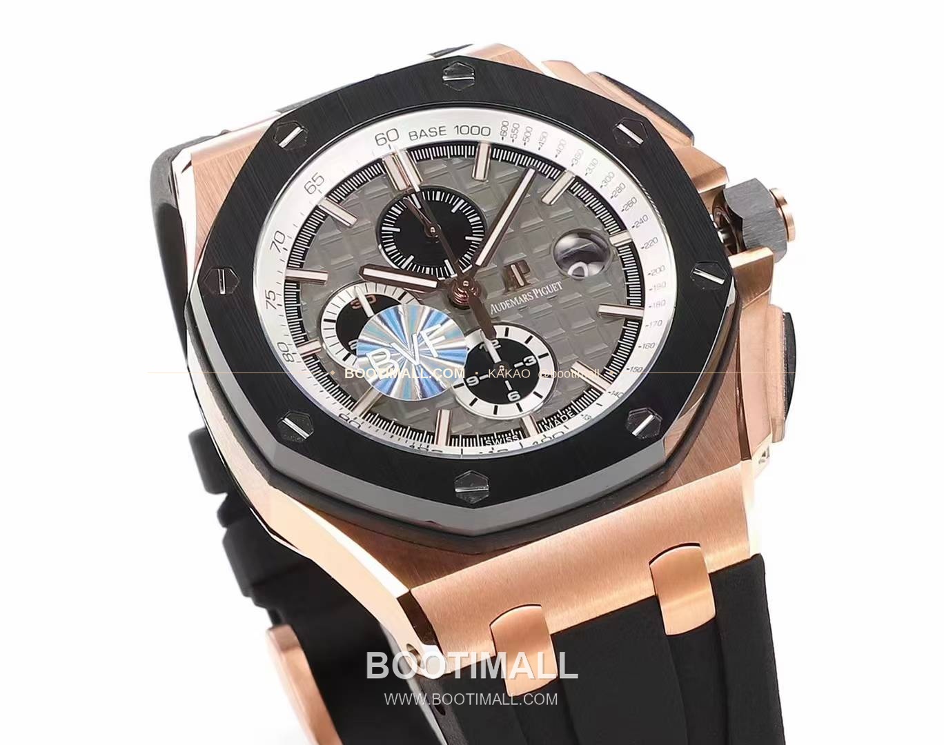 오데마피게 로열오크 오프쇼어 크로노그래프 플래티넘 톤 세라믹 베젤 오토매틱 Audemars Piguet Royal Oak Offshore Chronograph Platinum Tone Ceramic Bezel Automatic 26400 44mm 3