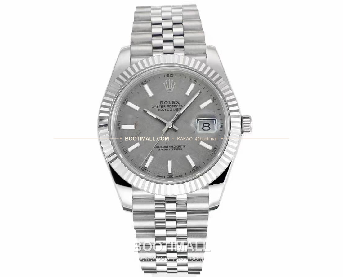 롤렉스 데이트저스트 904L스틸 천연보석다이얼 오토매틱 Rolex Datejust 904L Steel Natural Stone Dial Automatic 41mm 1