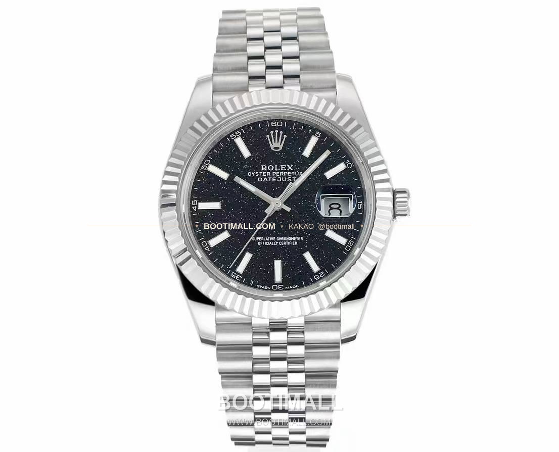 롤렉스 데이트저스트 904L스틸 천연보석다이얼 오토매틱 Rolex Datejust 904L Steel Natural Stone Dial Automatic 41mm 1