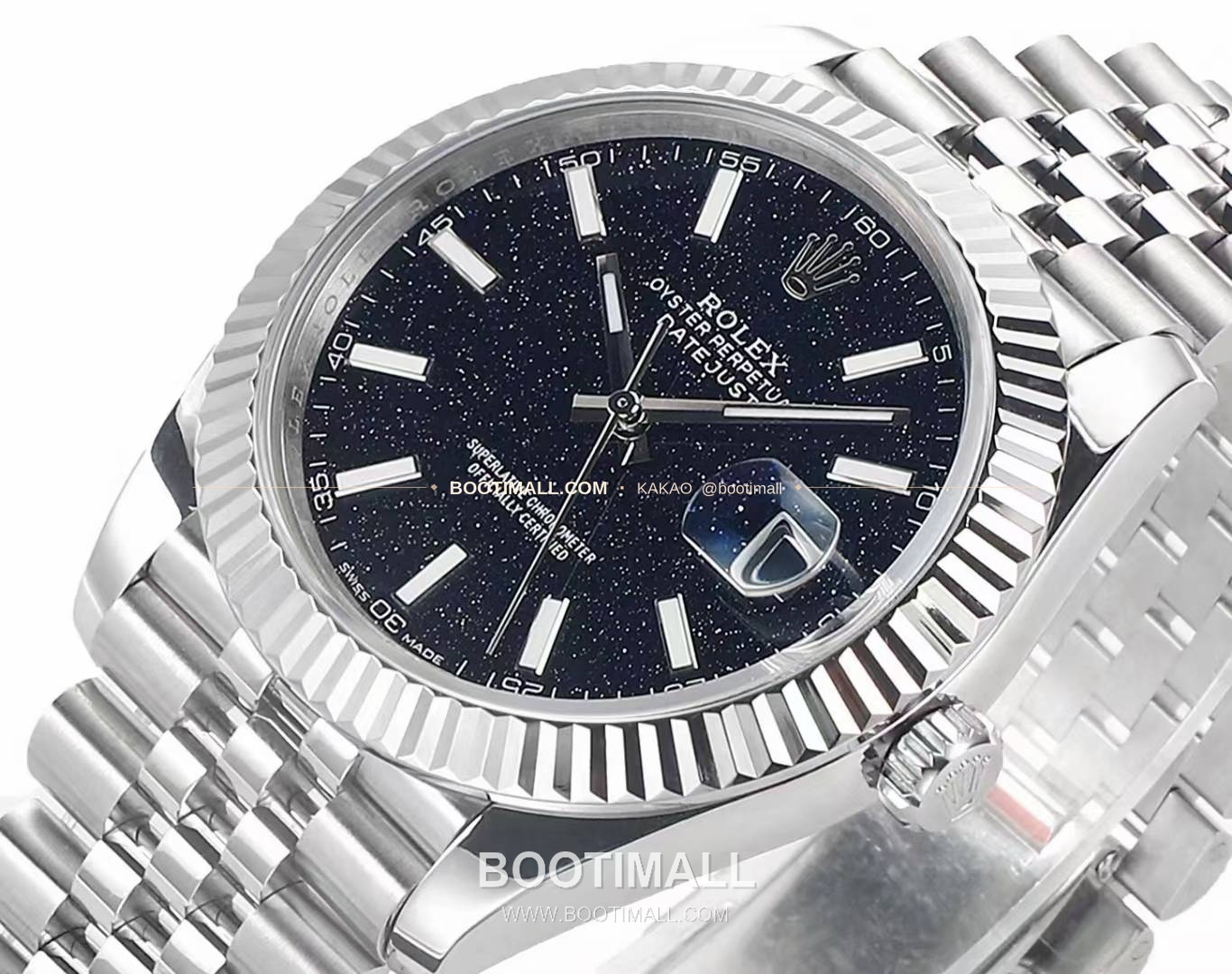 롤렉스 데이트저스트 904L스틸 천연보석다이얼 오토매틱 Rolex Datejust 904L Steel Natural Stone Dial Automatic 41mm 5