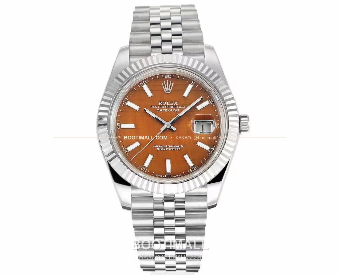 롤렉스 데이트저스트 904L스틸 천연보석다이얼 오토매틱 Rolex Datejust 904L Steel Natural Stone Dial Automatic 41mm 1
