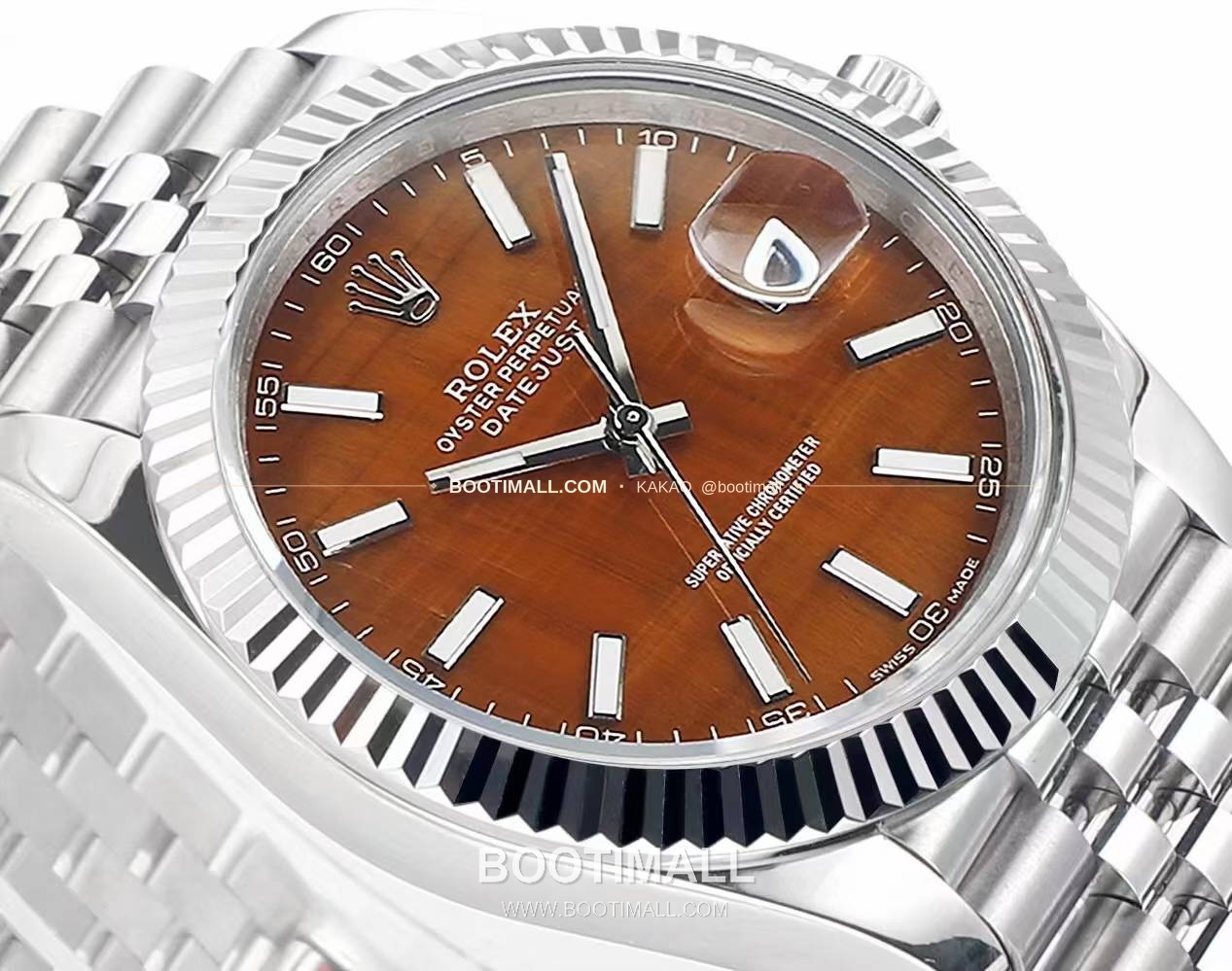 롤렉스 데이트저스트 904L스틸 천연보석다이얼 오토매틱 Rolex Datejust 904L Steel Natural Stone Dial Automatic 41mm 5