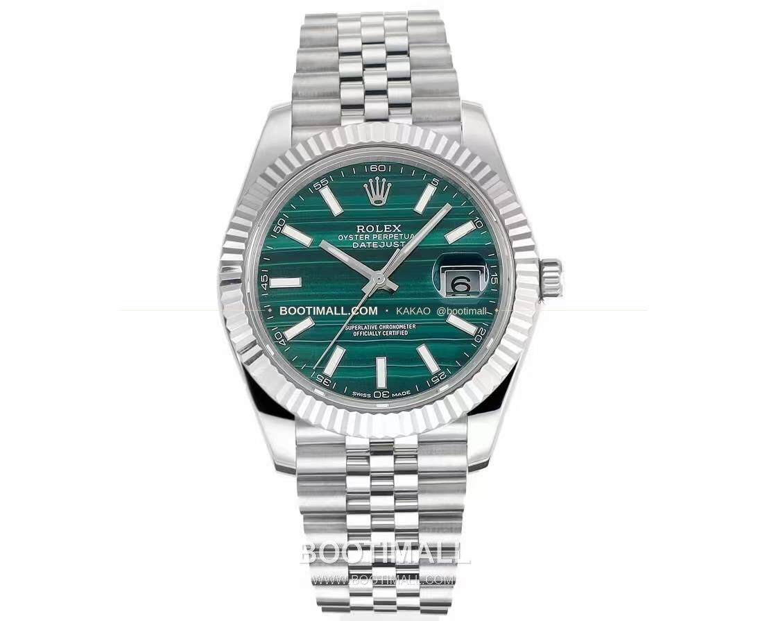 롤렉스 데이트저스트 904L스틸 천연보석다이얼 오토매틱 Rolex Datejust 904L Steel Natural Stone Dial Automatic 41mm 1