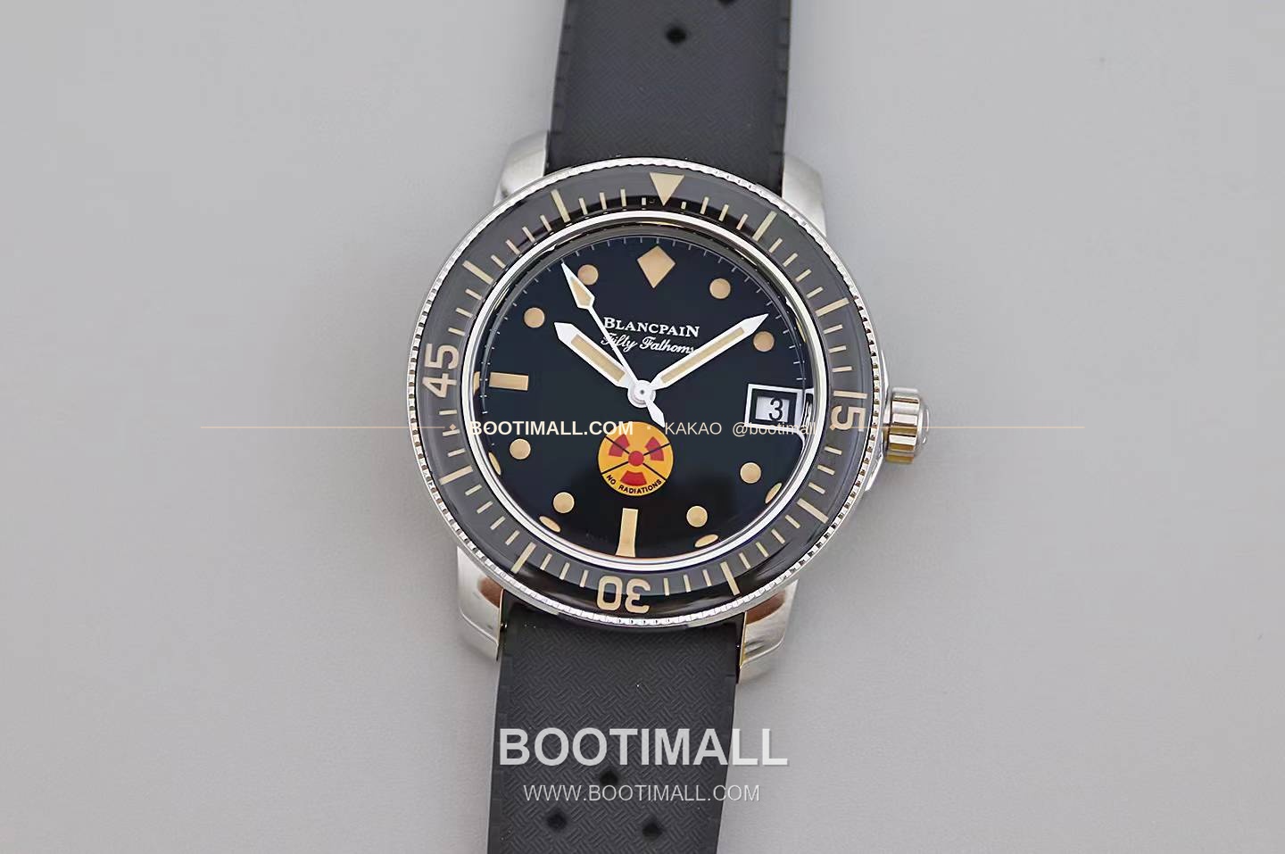 블랑팡 피프티 패덤즈 노 라디에이션 블랙다이얼 다이버 오토매틱 Blancpain Fifty Fathoms No Radiation Black Dial Diver Automatic 5008 40.3mm 1